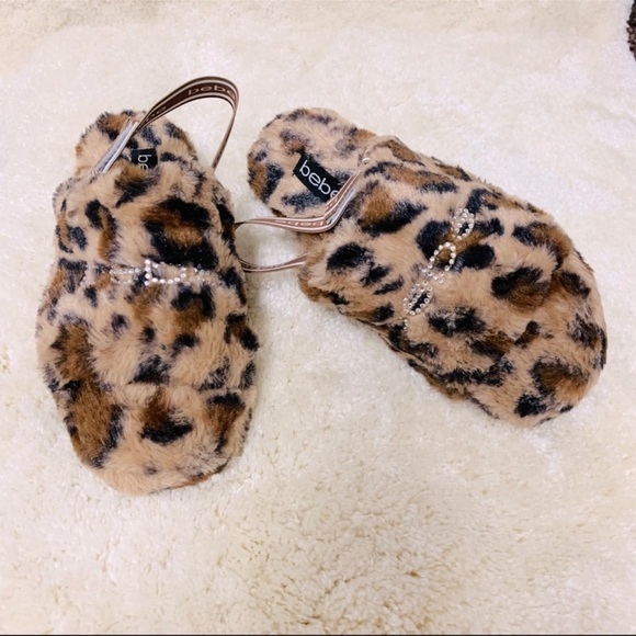 NWT BEBE JEANNA LEOPARD SLIPPER SLIDES - Picture 6 of 13